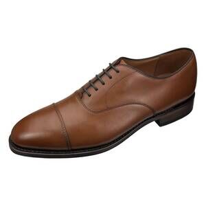 NEW PETER HUBER men's padova goodyear cap toe oxford in tan